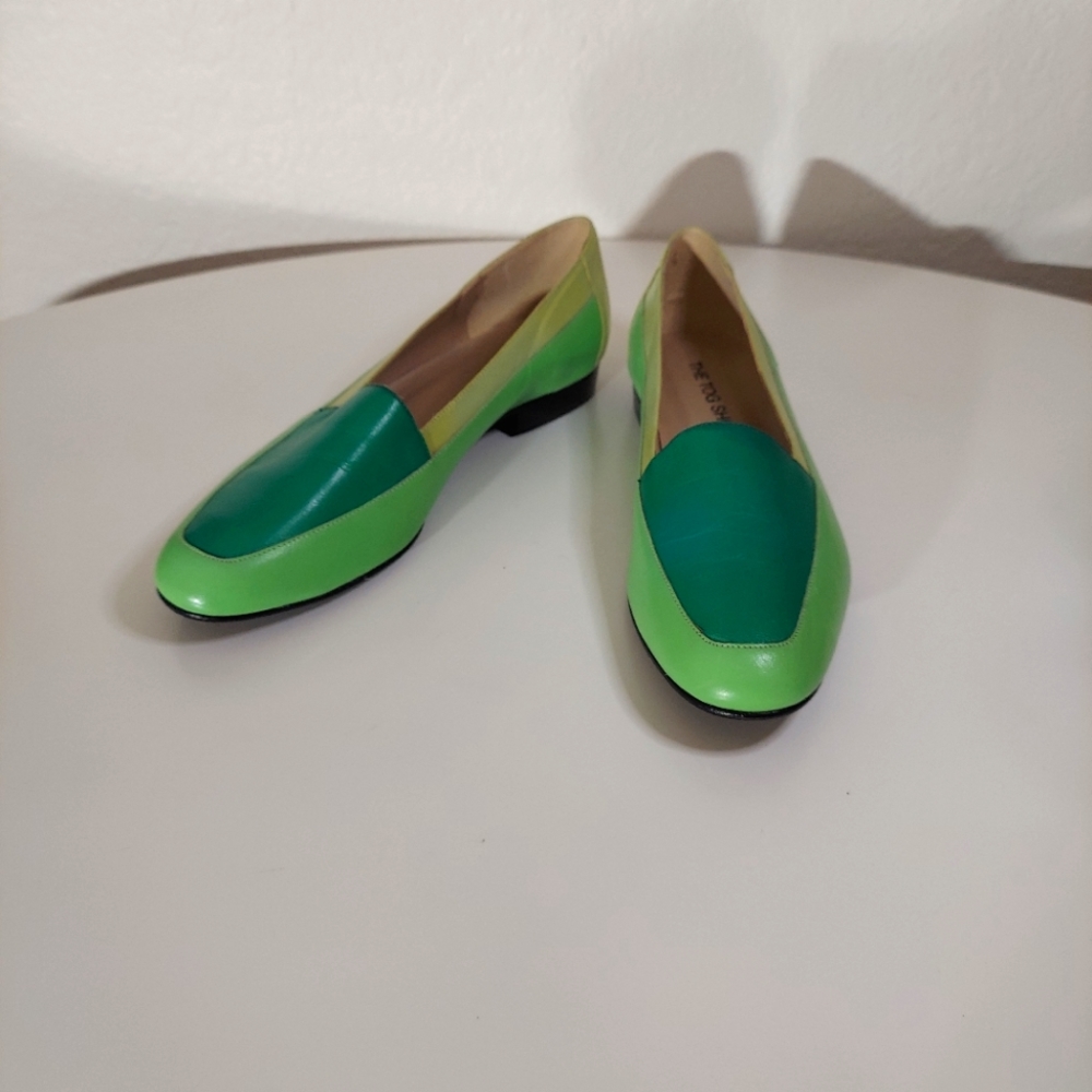 The Tog Shop Multi Toned Green Loafers Women's Size 7.5 M - Picture 7 of 12